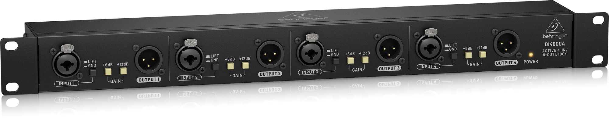 Behringer DI4800A Professional 4 Channel Active DI Box Booster and